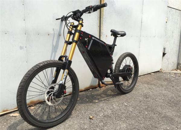 High Speed Full Suspension Adult Electric Bike , Stealth Bomber Ebike For All