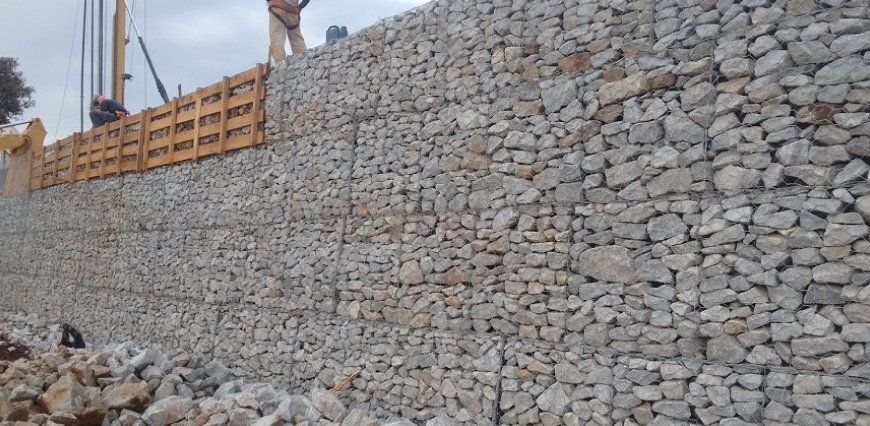 Iron Wire Mesh Gabion Garden Retaining Wall 2*1*1m 200x100x50mm