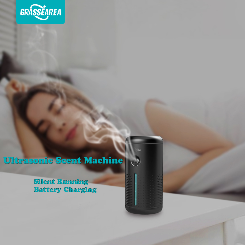 Room Aroma Scent Machine Silent Work Battery Recharging Diffuser 200ml Capacity