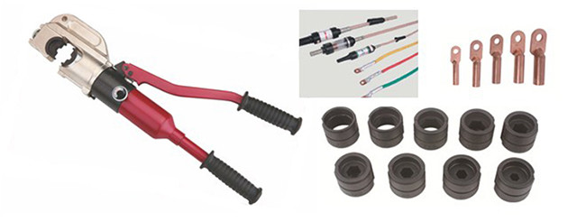 Terminal Hydraulic Crimper Tool 120KN Crimping Tool Hexagonal