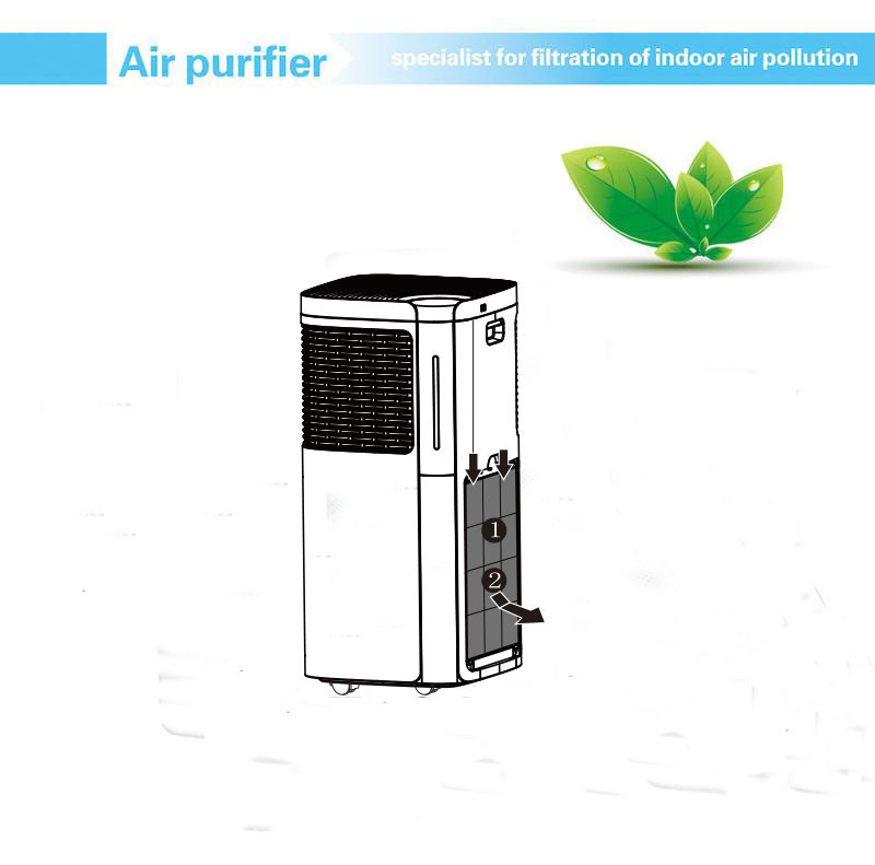 230m3/H ERP 30m2 ABS Hepa Air Purifier For Office