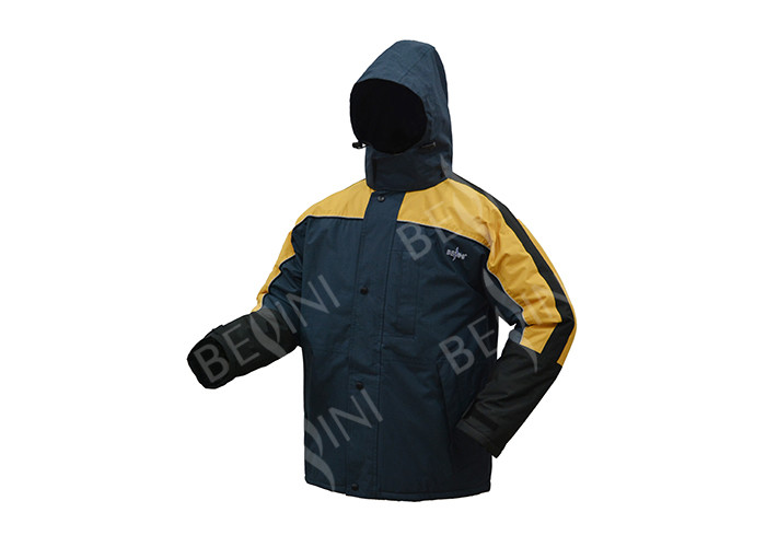 Custom Set Mens Long Work Coat , Construction Industrial Safety Clothing