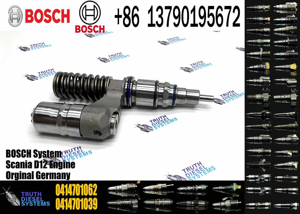 1766549 Unit Diesel Fuel Injector 0414701037 0414701062 2098522 For Scania Repair Kits F00041N044 With Nozzle DLLA145P22