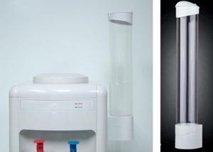  Screw Mounted Paper Cup Dispenser , Plastic Cup Holder For Water Dispenser Manufactures