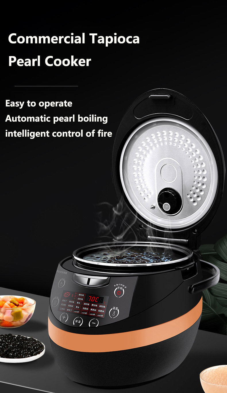 Commercial Electric Tapioca Pearl Balls Cooker for Tapioca/Jelly/Pudding/Sago/Taro/Beans