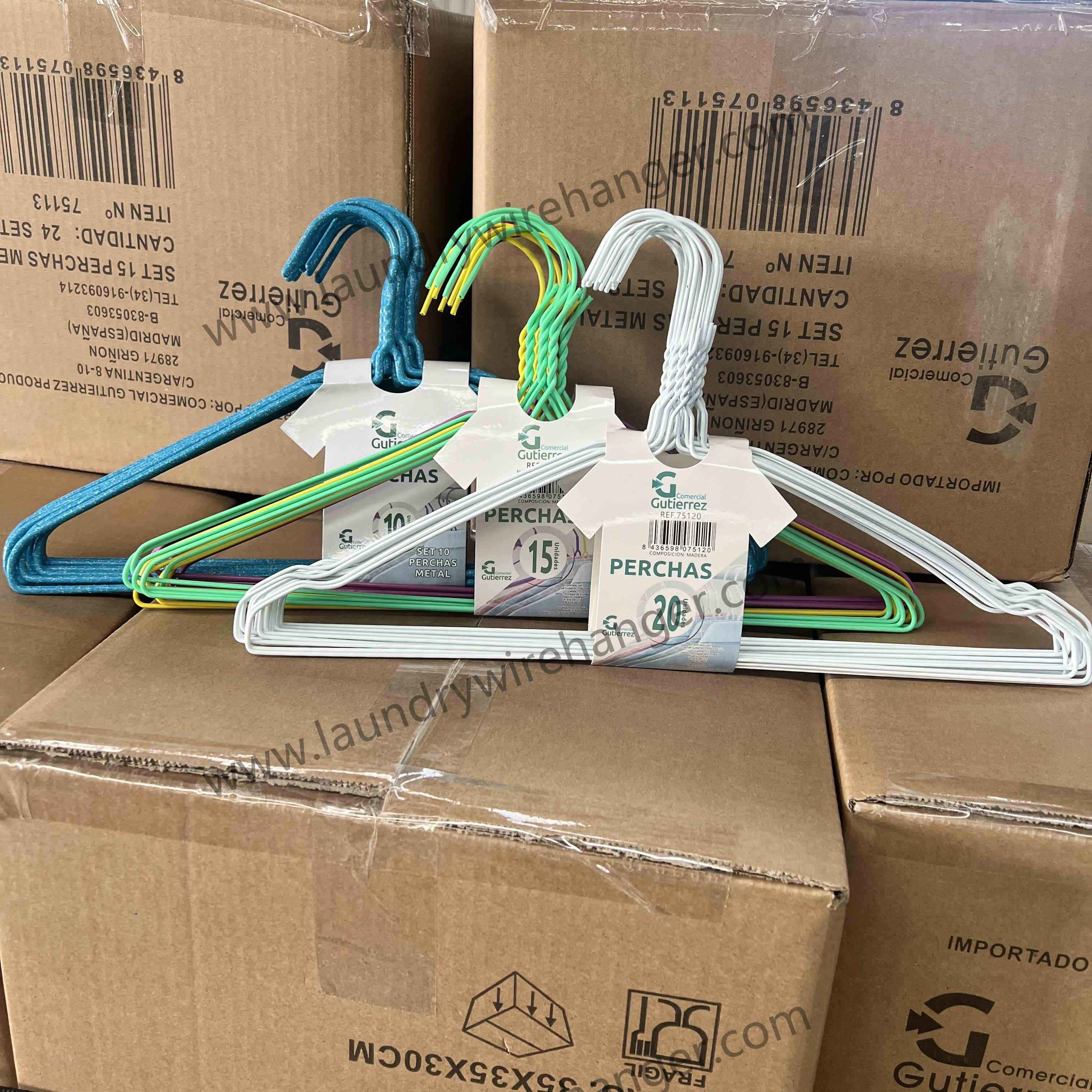 ProLaundry 40.5cm Plain Wire Hanger - Painted, Durable for Dry Cleaning Use