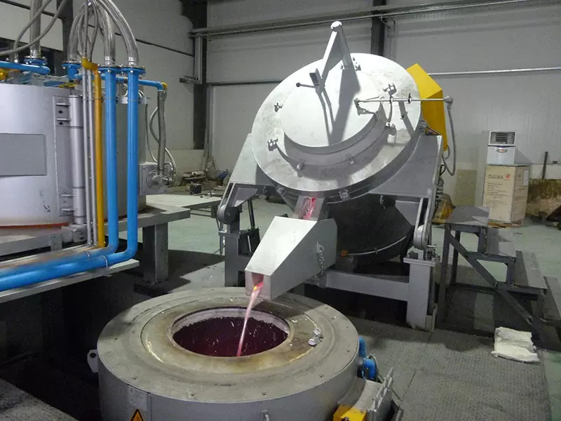 220V Automatic Aluminum Melting Furnace With Manual Control