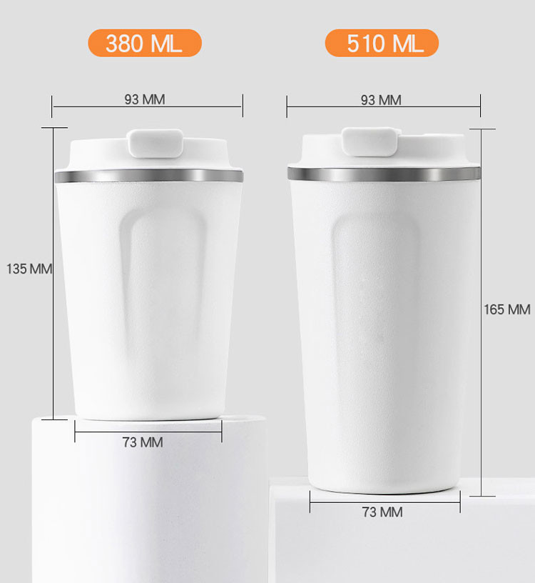 165x93cm 510ml 17 Ounce Stainless Steel Insulated Mug