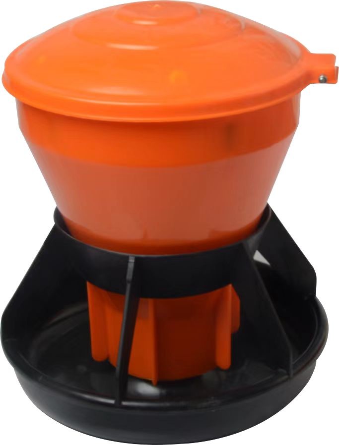 Poultry Plastic Feed Troughs Orange Plastic Animal Feed Troughs