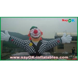 China Customized Commericial Vivid Inflatable Clown Mascots With Logo Printing on sale