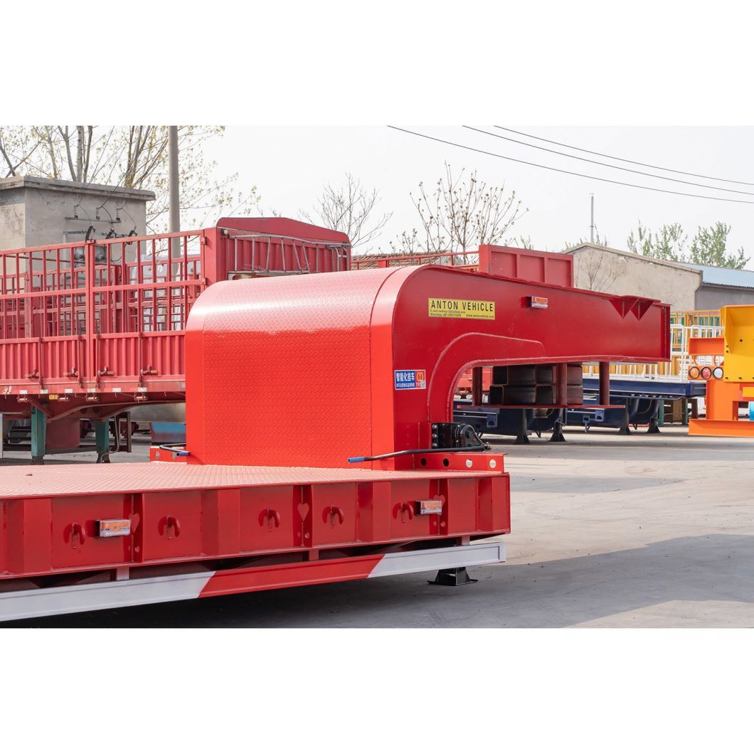 Multi 3/4/5 Axles Flatbed Semi Trailer 20FT 40FT Flatbed Truck Lorry Container Transport Trailer