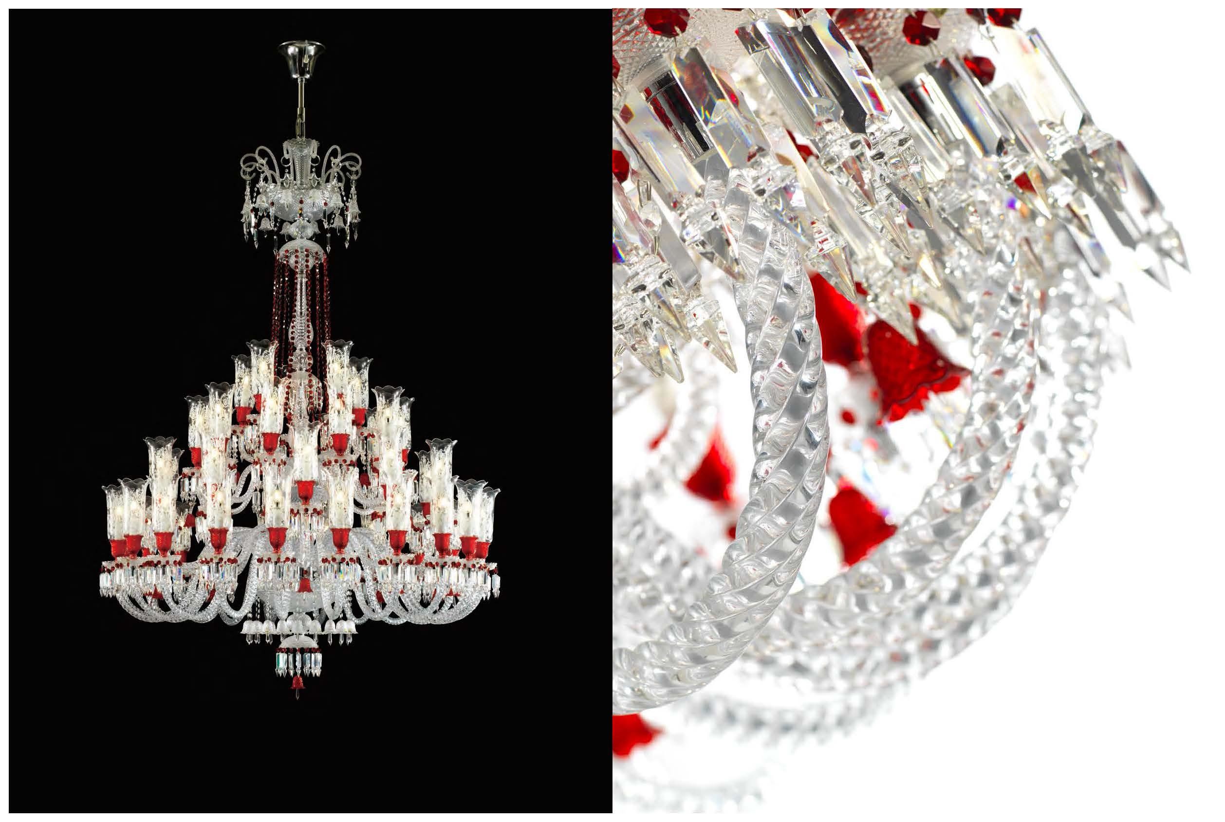 Clear Or Colourful Custom Creative Glass Chandeliers Contemporary Chandeliers For High Ceilings