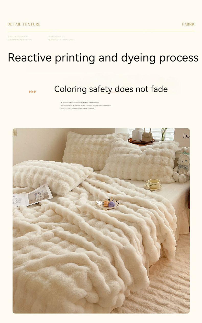 Autumn and Winter Thickened Warm Cover Nap Blanket 200x230cm for Relaxing Nights