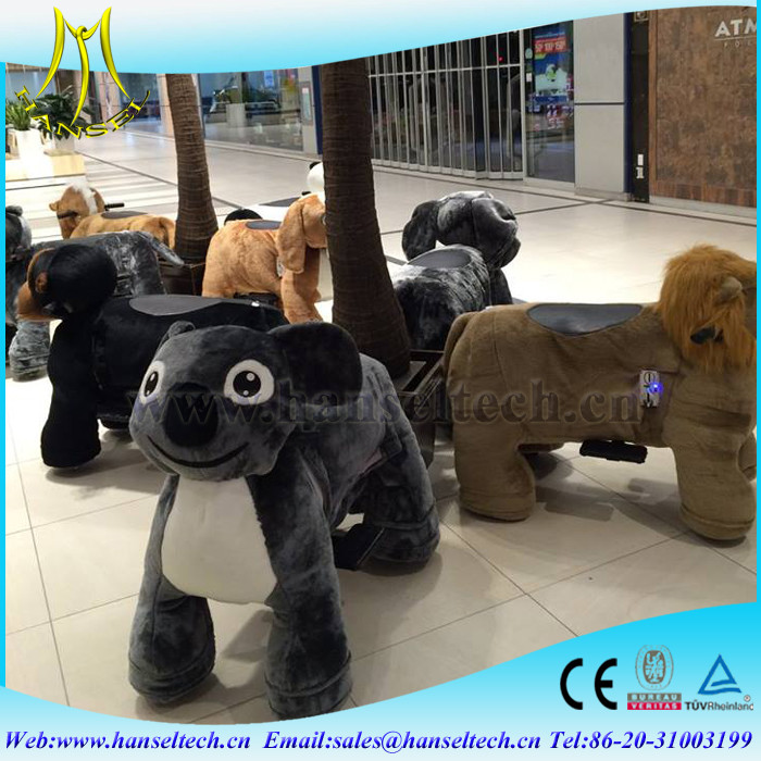 Hansel plush animal walking rides and coin operated horse ride for sale