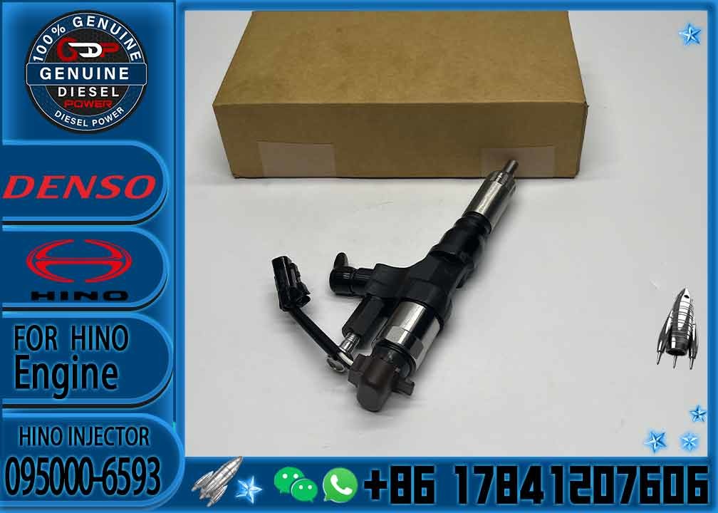 095000-6593 Fuel Injector 23670-E0010 Diesel Injector For Hino J08E Engine Kobelco SK330 SK350