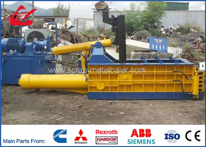 Copper Wire Scrap Metal Baler Waste Equipment Bale Front Out CE Certificate