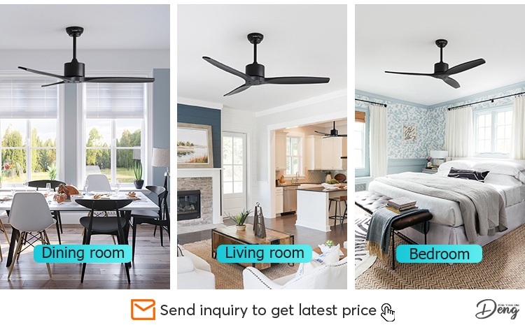 Standard Wind 52 Inches Ceiling Fan with Remote Control and 6 Speeds Private Mold NO