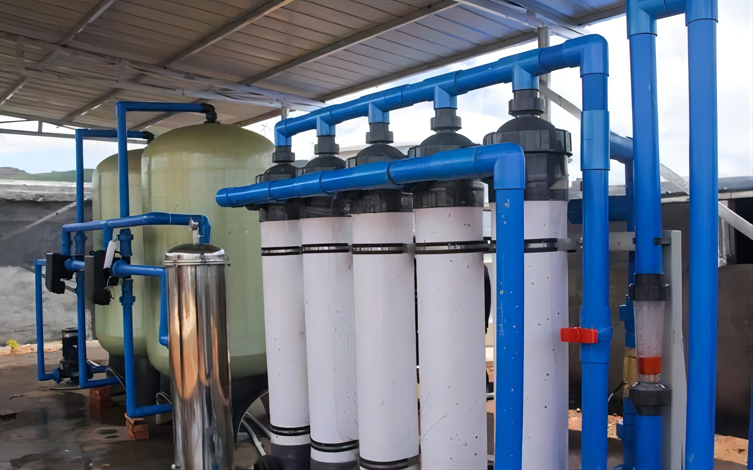 SUS304 / S316L Automatic Reverse Osmosis Pure Water Purification System Energy Saving 1-50T/Hour