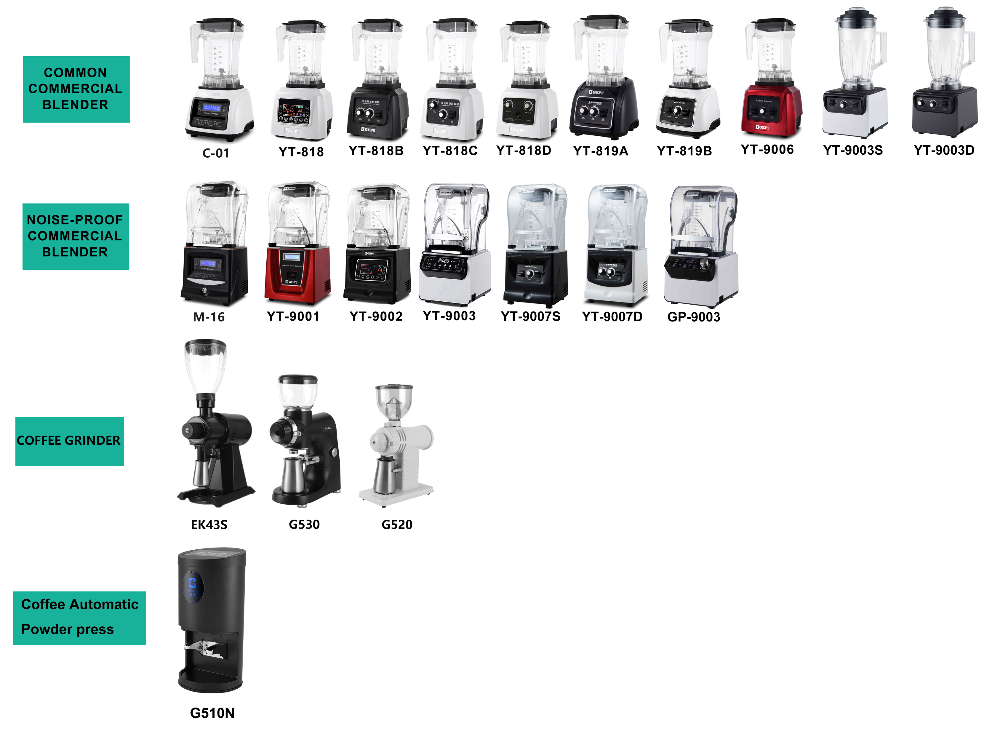 CE Approved 1300W Kitchen Professional Blender with 2L PC Jar and NO App-Controlled