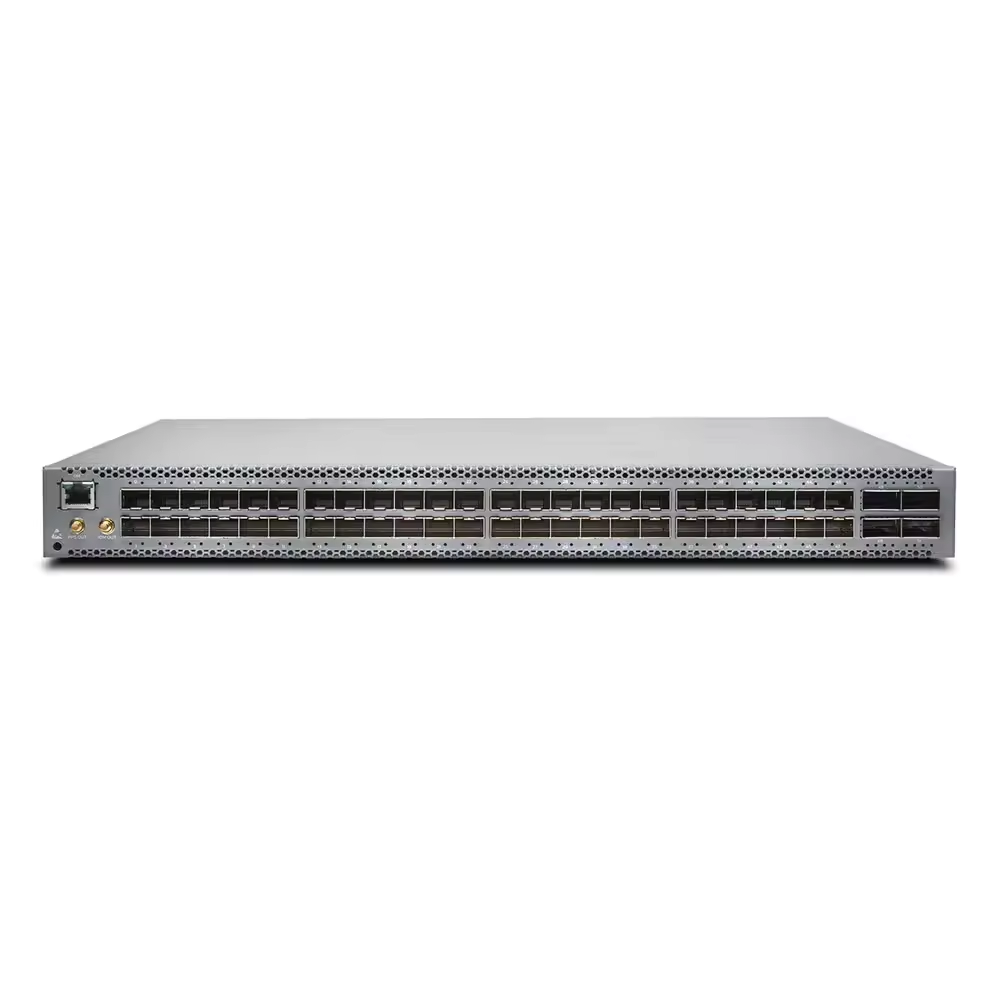 Customized 32 Ports QFX5200-32C-AFI QFX5200 Network Switch with Redundant Fans 2 AC Power Supplies and Back to Front Airflow