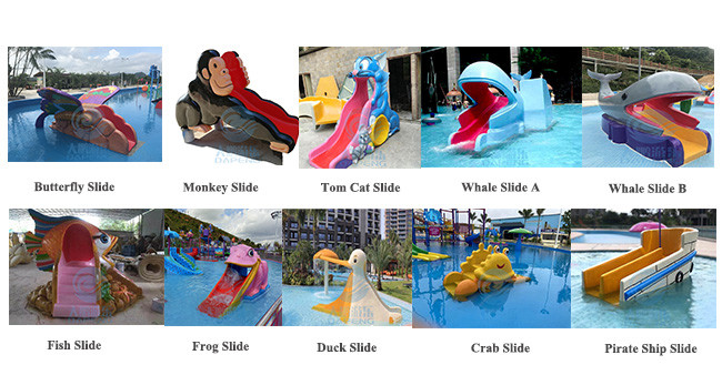 Octopus Mini Pool Slide Outdoor Indoor Children Play Pool Fiberglass With Roof