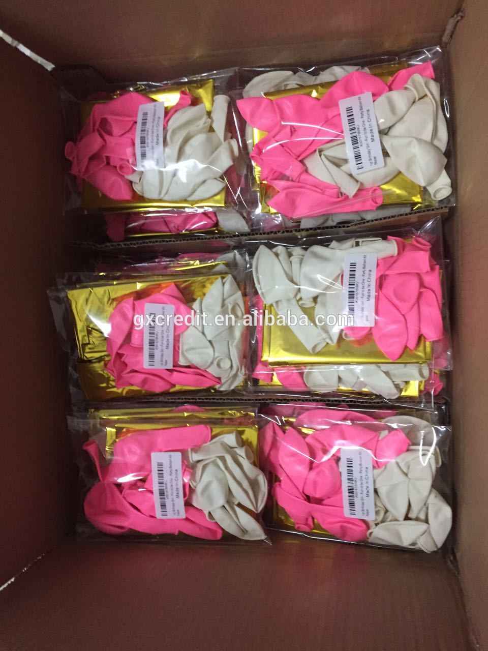 Foil helium balloon with latex confetti balloon