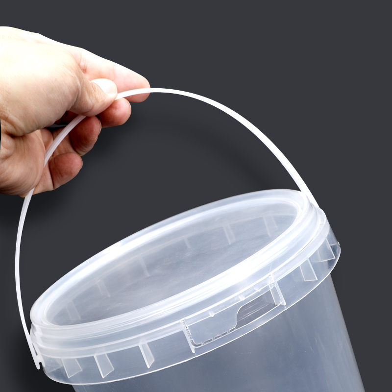 Round Plastic Bucket 500ml for Candy Popcorn Cookie Storage