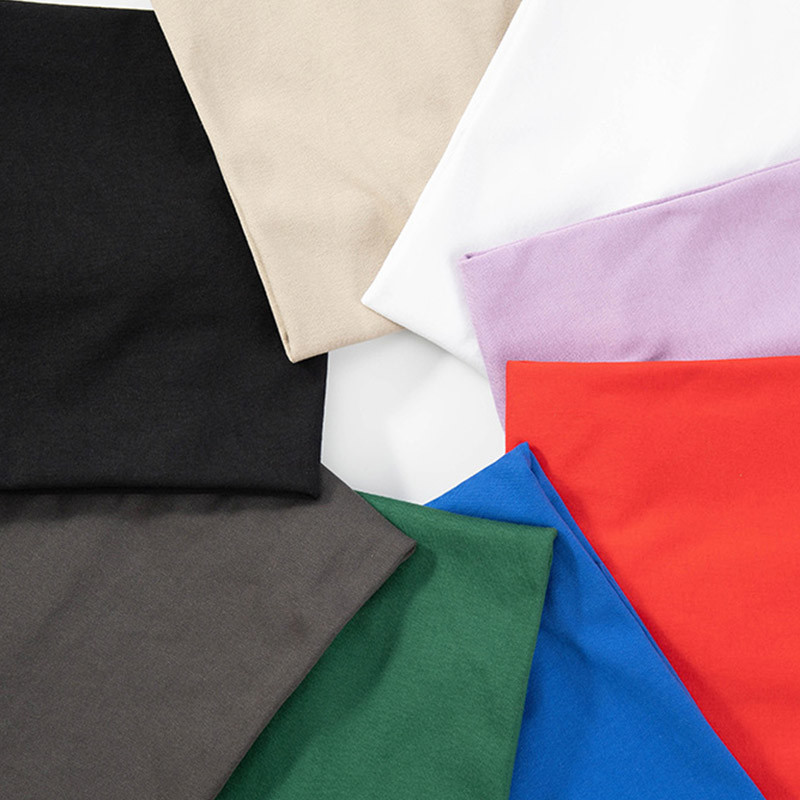 240 G Fashion Short Sleeve Round Collar Large Size Cotton T-Shirt