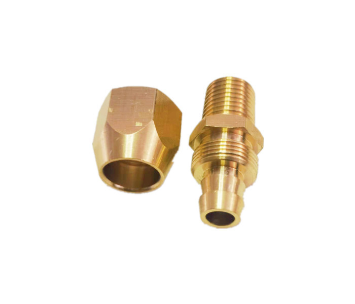 Pneumatics Reusable 3/8" Barb Brass Tube Fitting For 3/8-Inch ID