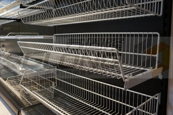 Capability 30KG - 50KG Supermarket Accessories Wire Basket Shelf ISO9001