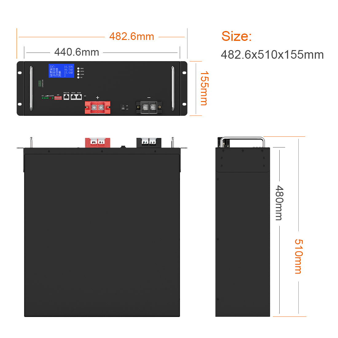 YABO Lithium Ion Rack Mount 10kwh 20kwh 48V 400Ah 200Ah 150Ah Lithium Ion LiFePO4 Battery For Solar Energy Storage Battery