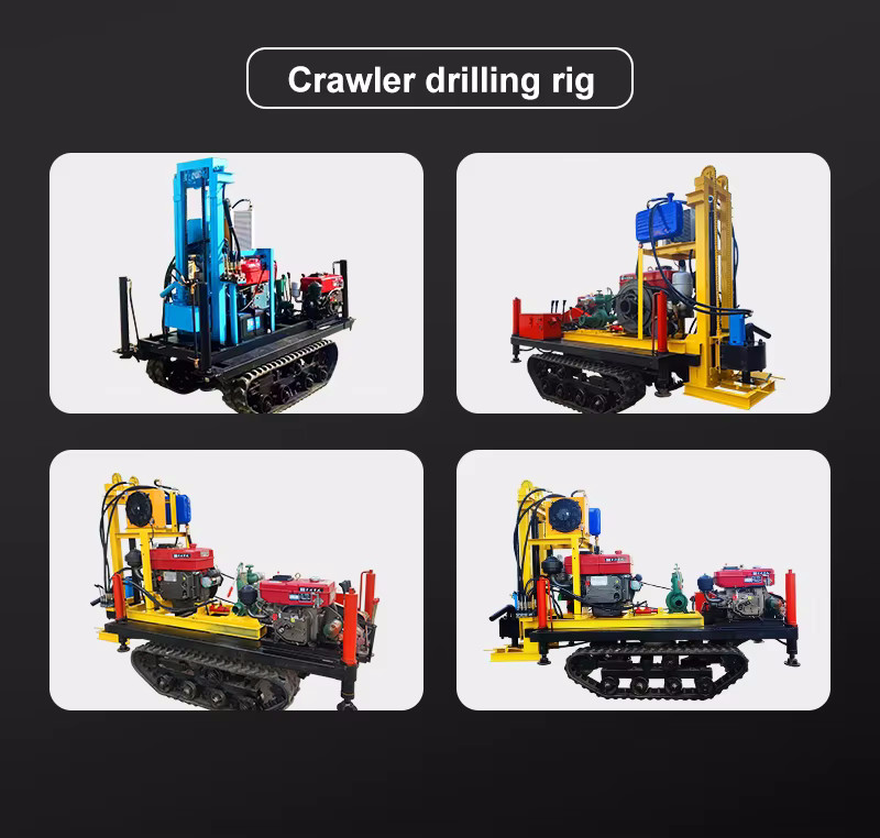 Wheeled Small Diesel Hydraulic Household Water Well Drilling Rig