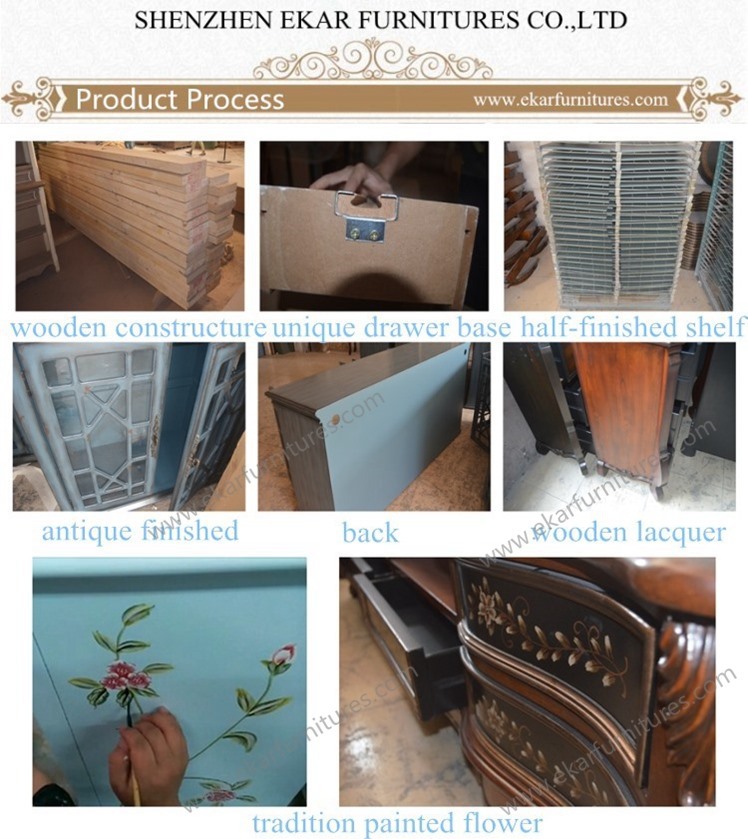 New Design Furniture China Hand Carved Wooden Drawer Chest FW-189