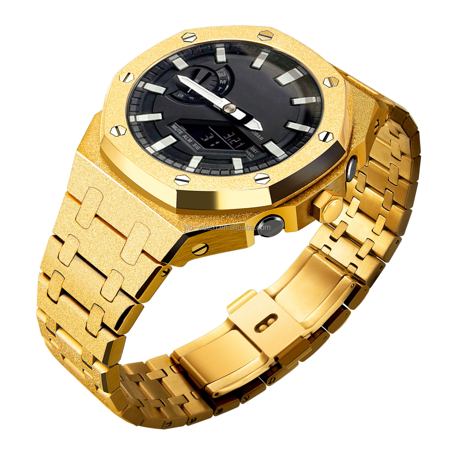 5th Generation Frosted Stainless Steel Case For Casio G Shock GA2100 Elevate Look