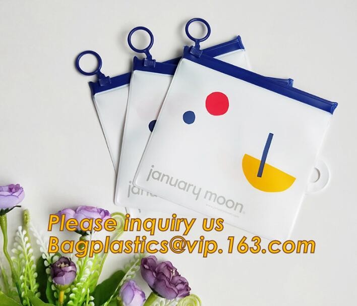 Plastic Bag OEM Custom PVC Loop Handle Image Printed Plastic Shopping Bag,Promotional Clear Waterproof Plastic Cosmetic