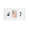 Buy cheap 3 Windows Wooden Baby Hand and Footprint Photo Frame With Clean Touch Ink Pad from wholesalers