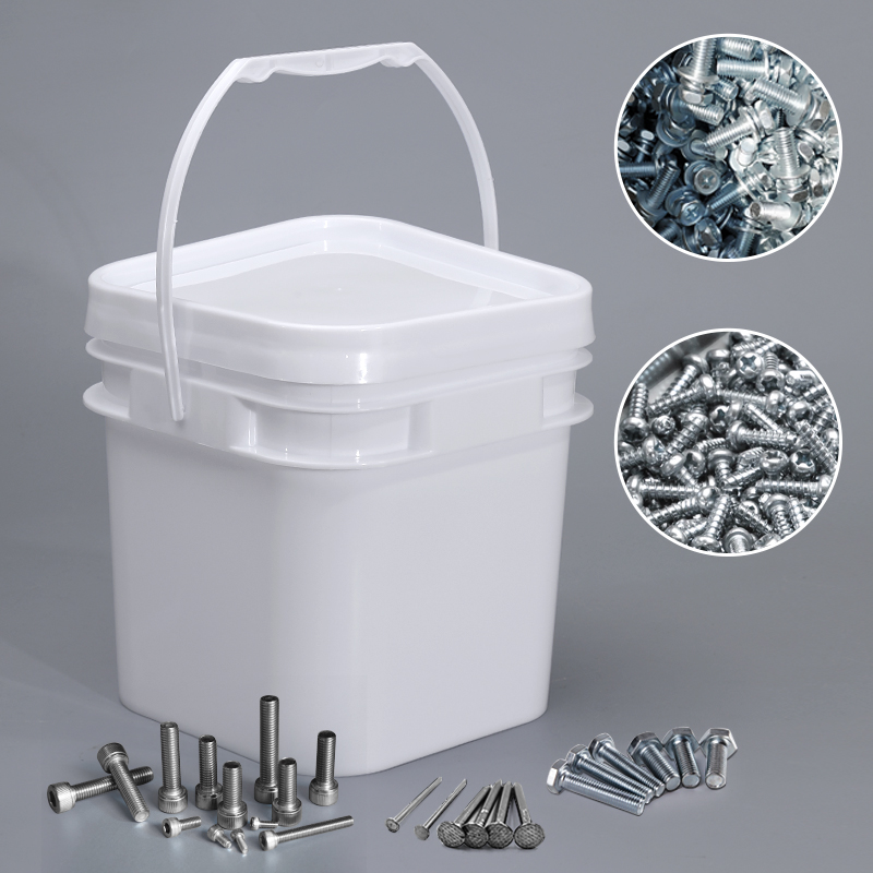 High Quantity 5L 9L 12L 18L 20L Rectangular Square Plastic Bucket For Hardware Accessories