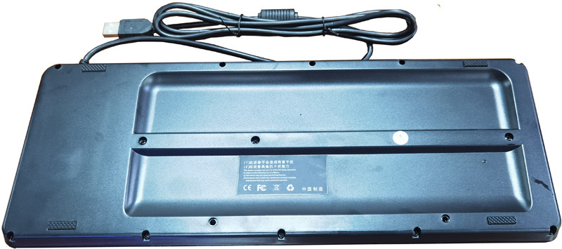 Compact-sized Industrial Plastic Keyboard With 88 Key and Integrated Touchpad