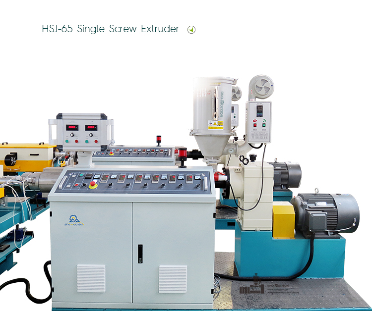 HSJ-65 PA Nylon 6/66 Flexible Corrugated Pipe Manufacturing Machine With 75 Rpm Screw Speed