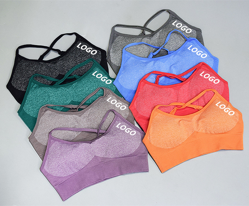 Women's Trousers & Pants Push Up Nylon Lycra Seamless Custom Logo Sport Yoga Bra & Pants