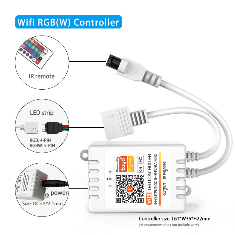 24 Key Intelligent LED Strip Smart Controller For Smart Home Control