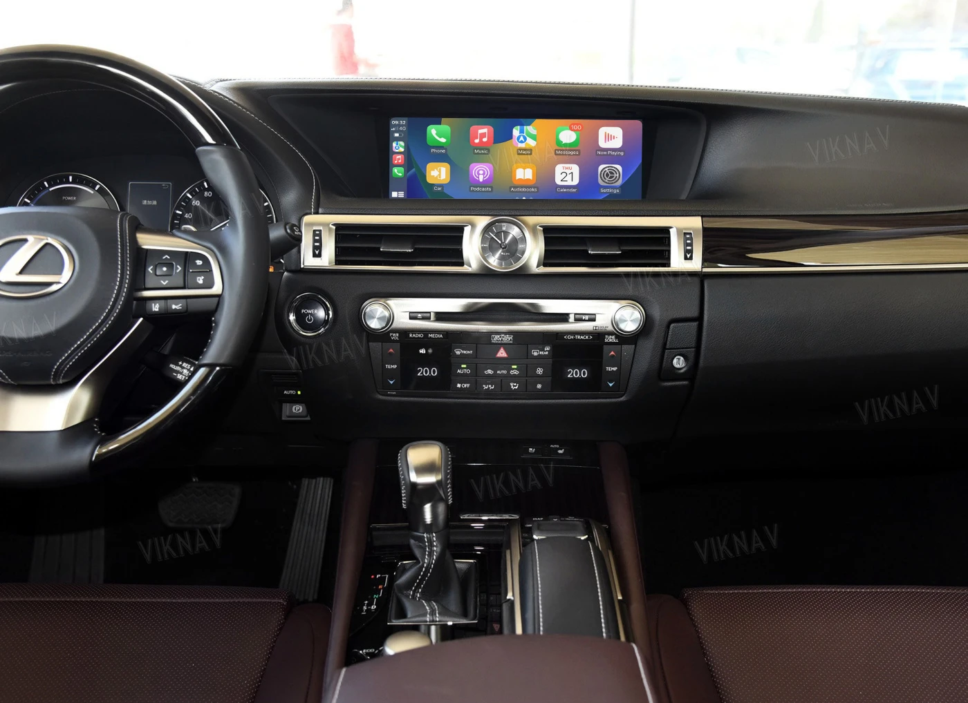 Viknav Linux System For Lexus GS 2012 -2020 Wireless Apple CarPlay Android Auto only support original car 8.8 inch Scree