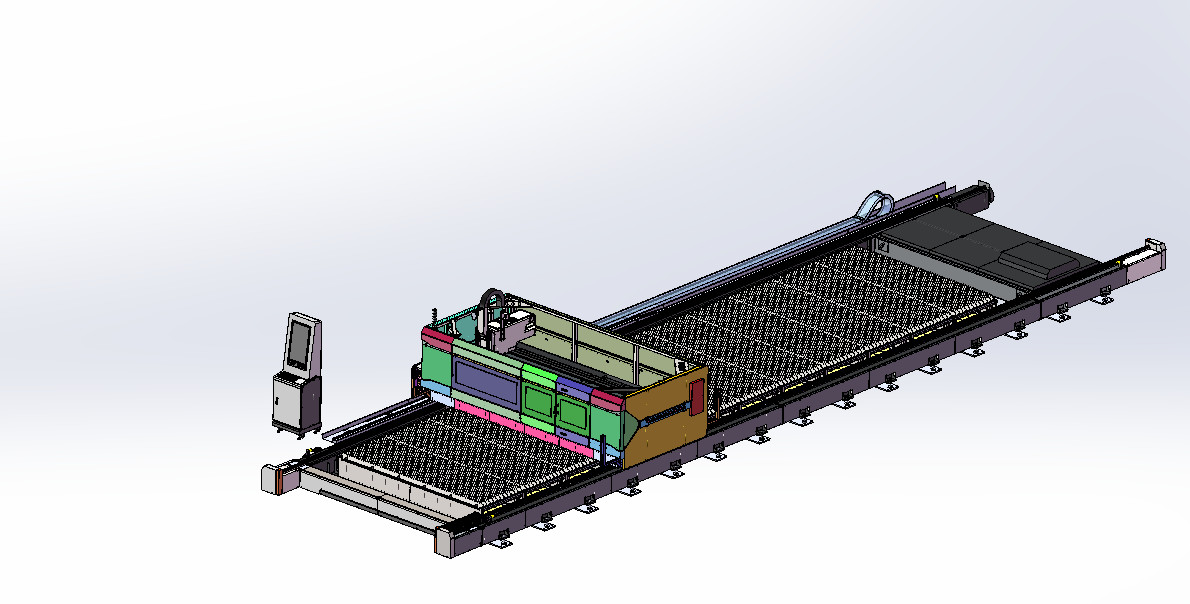 Customizable CNC Cutting Machine For AC380V/50Hz Power Supply Gantry Laser Cutting Machine