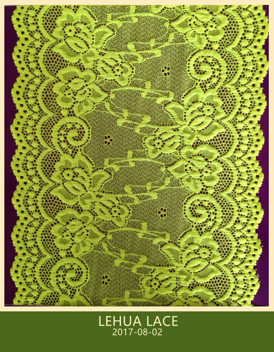 Hot Selling and nice quality Nylon Spandex Stretchy Brazil Lace from China