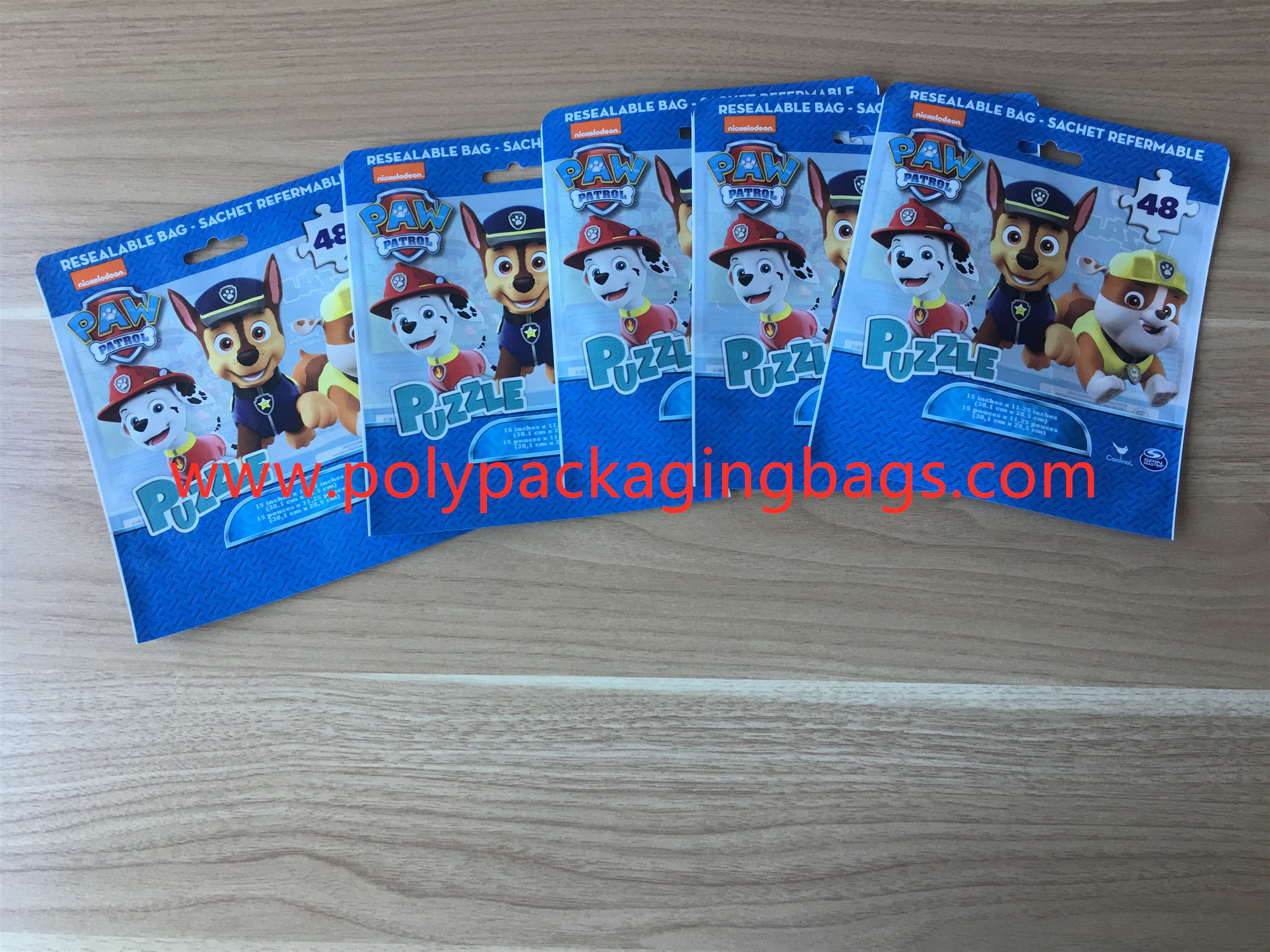 Children 'S Classic Cartoon Pattern Plastic Packaging Bags 8 Colors Gravure Printing