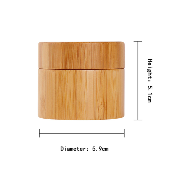 Eco Friendly Bamboo Jar Packaging For Cosmetic Cream Packaging 30g 50g 100g