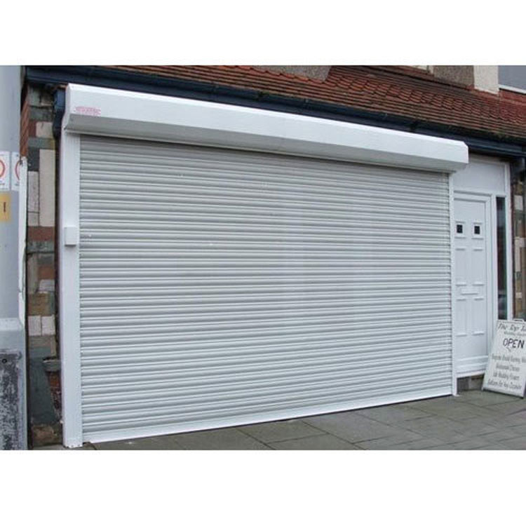 Outdoor 6m Automatic Aluminium Roller Shutter Garage Doors Windproof RAL color