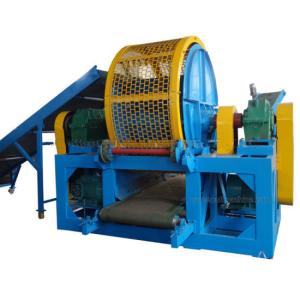 60KW Scrap Tire Shredder Tyre Crushing Machine Full Automatic