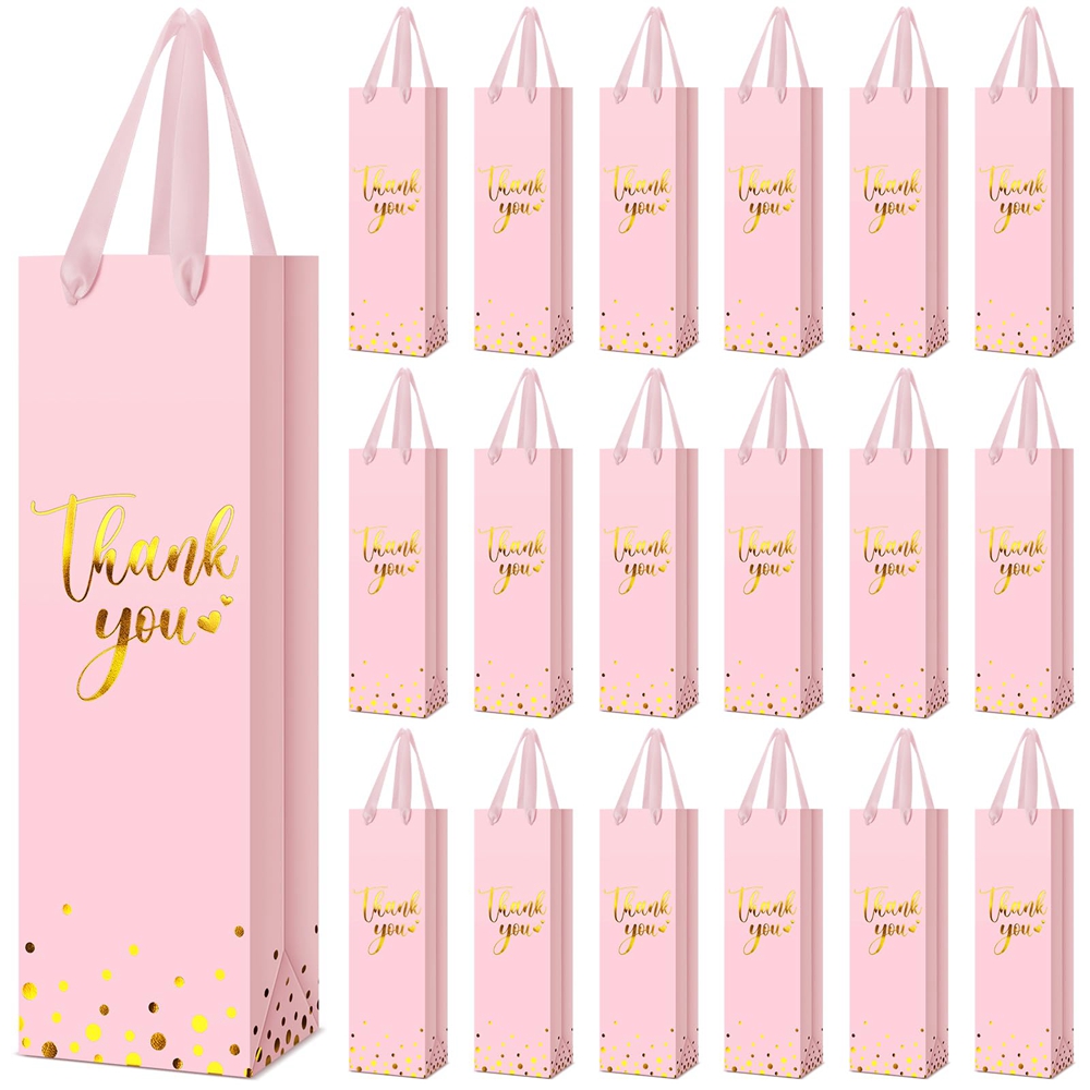 Custom Printed Wine Packing Shopping Paper Bag For Bottle CMYK 4 Color Offset Printing
