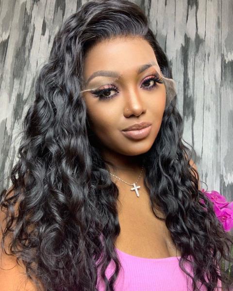 360 Lace Frontal Human Hair Wig 200% Density Brazilian Cuticle Aligned Water